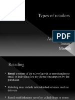 Types of Retailers: Ashish Jaiswal Imran Manish