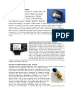 Automotive Application Sensors Details..