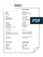 Les Salutations Et Les Expressions PDF