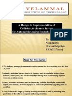 A Design & Implementation of Collision Avoidance System For Automobiles Using Embedded System