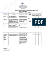 Consolidated Report On Individual Learning Monitoring Plan