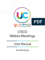 Cisco Webex Meeting - User Guide (Join Meetings)