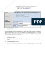 Module 4 Emergency Preparedness and Response Management