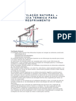 Ventilação Natural + Inércia Térmica para Resfriamento