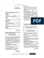 Advanced Unit Test 5: Grammar Vocabulary