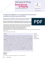 M - CHAT-R - F Validation As A Screening Tool For Early Detection