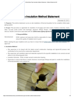 Chilled Water Pipe Insulation Method Statement - Method Statement HQ