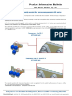 Product Information Bulletin: New Stepless Capacity Control For Screw Compressors CX Series