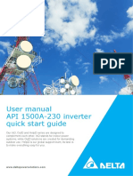 User Manual API 1500A-230 Inverter Quick Start Guide: Concentrate On What Is Most Important For You - Your Business