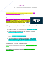 Ejercicios Argumentación Deductivo e Inductivo