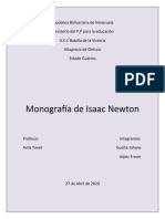 Monografia Isaac Newton