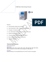 BC-2800 Auto Hematology Analyzer: Features