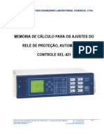 Roteiro de Ajustes Sel-421 PDF