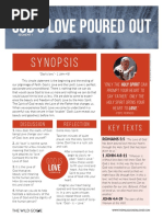 God's Love Poured Out Study Guide