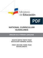 National Curriculum Guidelines: English As A Foreign Language