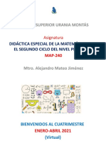 Didáctica de La Matemática I Desarrollo Programático