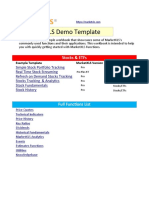 MarketXLS Demo Template v+1.1 FlatFile