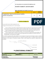 8.4 Flight Stability and Dynamics