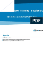 Control Systems Training - Session 01: Introduction To Industrial Automation