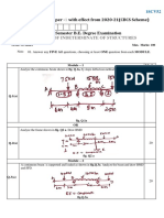 Analysis of Indeterminate of Structures: Model Question Paper - With Effect From 2020-21 (CBCS Scheme)