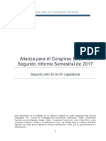 Alianza para El Congreso Eficiente Segundo Informe Semestral 2017