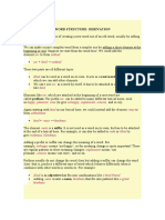 WORD STRUCTURE - Prefixes-Suffixes