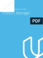 Product Manager: Nanodegree Program Syllabus