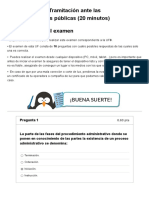 Examen - (EXAMEN) UF3. Tramitación Ante Las Administraciones Públicas (20 Minutos)