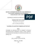 Gestion Procesos GAD Garcia Moreno Canton Francisco de Orellana