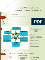 Standards-Based Curriculum and Assessment Document For Science