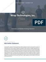 Wrap Technologies, Inc.: Innovators of Modern Policing Solutions