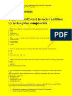 PPSC Test System Test 1 Topic FSC ch#2 Start To Vector Addition by Rectangular Components