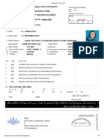 Admission Form Print