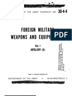 DA PAM 30-4-4 Foreign Weapons and Military Equipment (U) Vol 1 Artillery 29 August, 1955