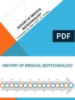 History of Medical Biotechnology