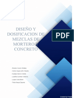 Informe Dosificación y Diseño de Mezclas Final