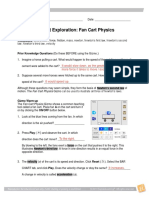 Student Exploration: Fan Cart Physics (Answer Key)