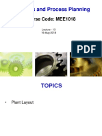 Lecture 13 - Layout Planning-Types of Layout