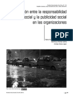 Relación Entre La Responsabilidad Social y La Publicidad Social en Las Organizaciones