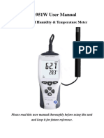 ET-951W User Manual: Professional Humidity & Temperature Meter