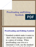 Proofreading Andediting Symbols