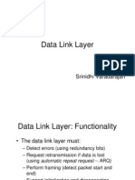 Data Link Layer: Srinidhi Varadarajan