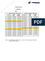 BUS Shuttle Services Schedule - Eff 01 JAN 2010