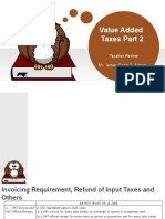 Value Added Taxes Part 2