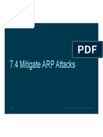 7.4 Mitigate ARP Attacks