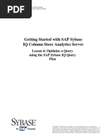 Optimize A Query Using The Sybase IQ Query Plan