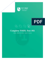 04.11, TST Prep Test 11, The Writing Section