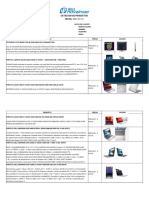 Notas de Modelos de Laptop