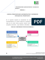 Unidad 4 Control Presupuestario Administrativo y Diferentes Enfoques Del Presupuesto