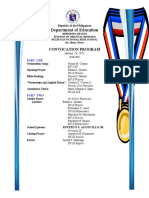 Department of Education: Convocation Program